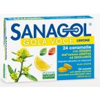 Sanagol gola voce senza zucchero limone 24 caramelle