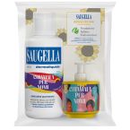 Saugella bundle dermoliquido chiamala per nome endometriosi ph 3,5 detergente intimo benessere quotidiano 500ml + 150ml acti 3 in omaggio