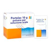 PORTOLAC 10 g POLVERE PER SOLUZIONE ORALE 20 BUSTINE