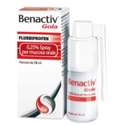 BENACTIV GOLA 0,25% SPRAY MUCOSA ORALE 15 ml - 