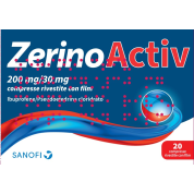 ZERINOACTIV 20 COMPRESSE 200MG + 30MG - SANOFI SPA