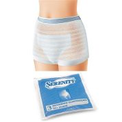 Mutandina elastica rettangolare a rete serenity xl 3 pezzi