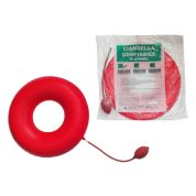 Ciambella gonfiabile per invalidi in gomma rossa team deluxe con pompa 40cm diametro