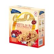 Piaceri mediterranei cerealoro barretta di riso con mais e mirtilli rossi 6 pezzi da 21,5 g