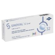 Siringa intra-articolare sinovial 32 acido ialuronico 1,6% 32 mg/2 ml 1 fs + ago gauge 21 1 pezzo