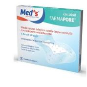 Meds pore medicazione in poliuretano adesiva impermeabile 10x8cm 5 pezzi