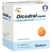 Dicodral liquido soluzione reidratante orale 4 x 200 ml