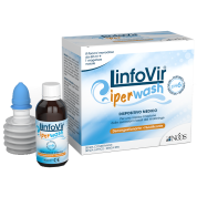 Linfovir iperwash soluzione salina ipertonica tamponata 8 flaconi da 60 ml + 1 erogatore nasale