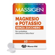 MASSIGEN MAGNESIO E POTASSIO SENZA ZUCCHERO 60 COMPRESSE - MARCO VITI FARMACEUTICI SPA