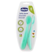 Chicco cucchiaio silicone maschile bi pack 6m+