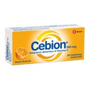 CEBION 500 MG ARANCIO VITAMINA C 20 COMPRESSE MASTICABILI 