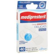 Medipresteril cerotti delicati assortiti 4 formati 40 pezzi