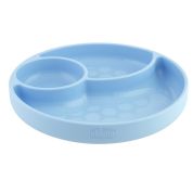 Ch piatto silicone ventosa bl