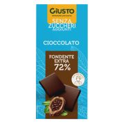 Giusto senza zucchero tavoletta extra fondente 85 g