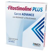 Fitostimoline plus garze advance impregnate 10x10 cm 5 pezzi