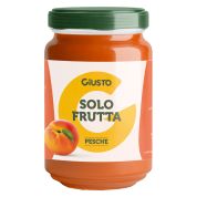 Giusto solo frutta confettura pesche 220 g