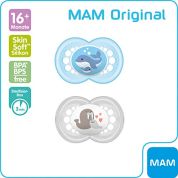 MAM Succhietto Original in silicone 16+ 2 Pezzi