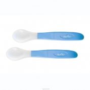 Set 2 cucchiai in silicone blu