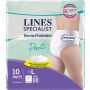 Pannolone per incontinenza lines specialist derma pants maxi l 10 pezzi